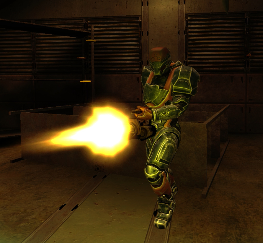 Unvanquished 2021-11-07 Battle Suit Firing ChainGun.png
