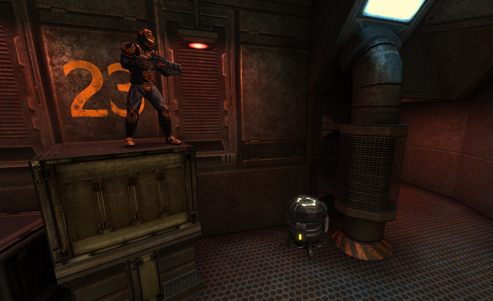 Unvanquished 2021-11-Light armor with lasgun.jpg